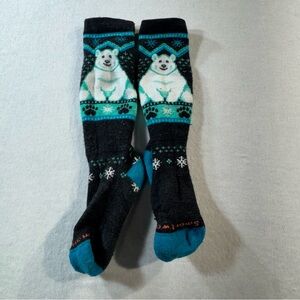 Smartwool Wintersport Polar Bear Kid's Socks, Over the Calf